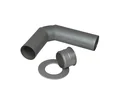 Chimney pipe connection set 150 mm standard graphite
