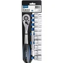 1/2" socket wrench set, 12 pieces