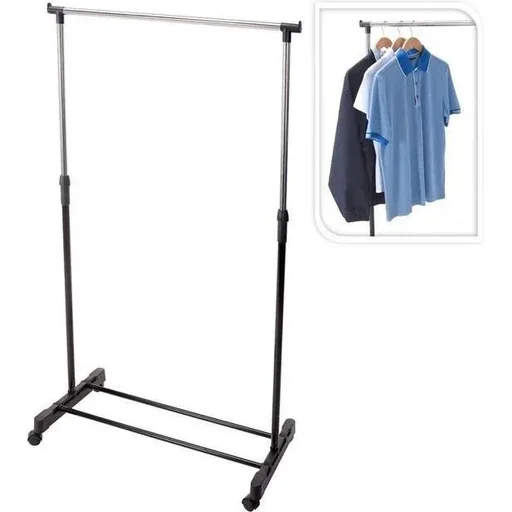 "Single clothes rack - 80 x 43 x H90-160 image"