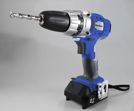 "Cordless impact drill 18 V Li-Ion including 2 batteries (2.0 Ah) + charger, in a case image"