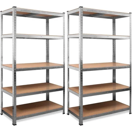 "2 shelves with 5 shelves - 175x75x30 cm - 350 kg image"