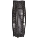 Rattan floor lamp with light sensor