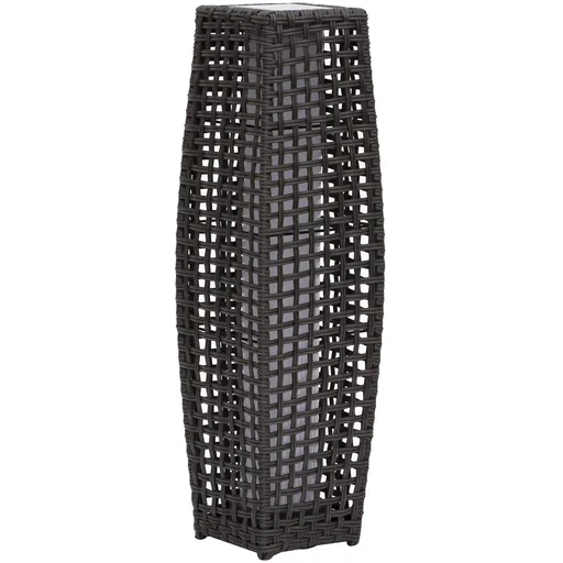 "Rattan floor lamp with light sensor image"