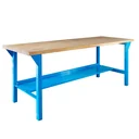 Workbench PROFI 2000, light blue, height 850 mm