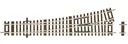 Left switch Wl15 without drive, length 230 mm (standard length), branch angle 15°