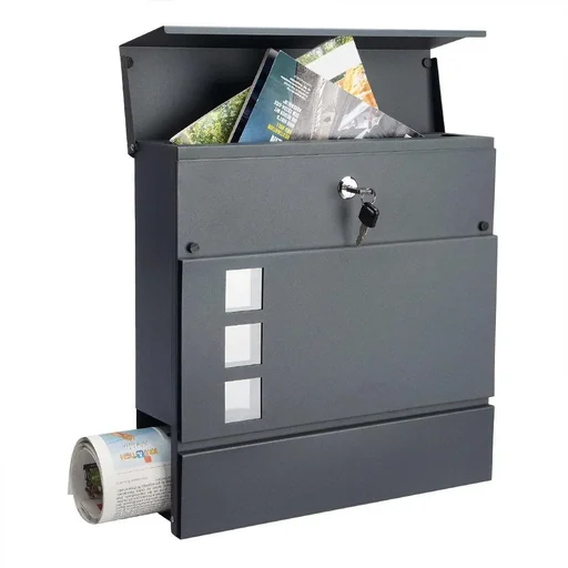 "Designer mailbox with window in ant image"