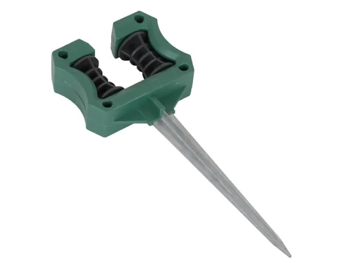 "Garden hose holder/garden hose guide image"