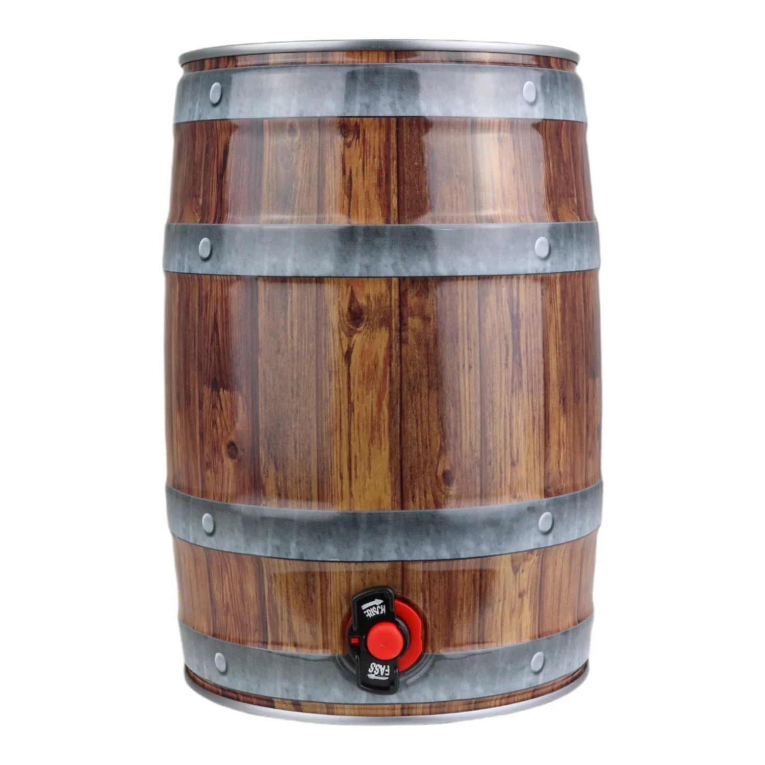 "Fût de fête 5L avec robinet, aspect bois image"