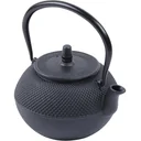Cast iron tea kettle - 1250 ml - Black
