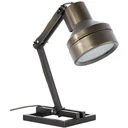 Table lamp Hardwork industrial wood black metal 60W E27