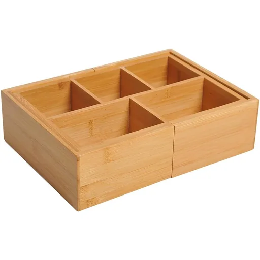 "Extendable organizer with 5 to 7 compartments image"
