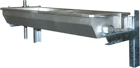 "Tilting drinker made of stainless steel for wall mounting, 1.5 m up to 50 liters image"
