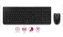 Wireless keyboard and mouse set DW 3000 black