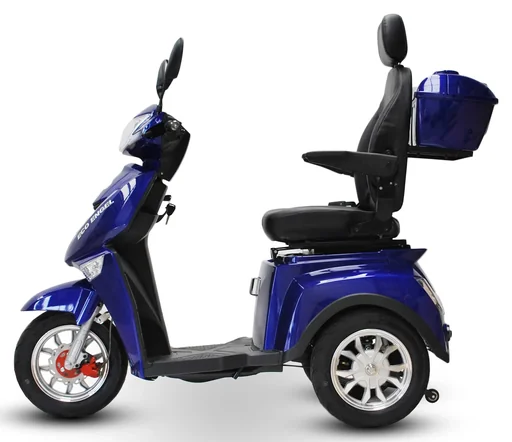 "Electric vehicle blue - 25 km/h - 1000 watts - Senior mobility scooter image"