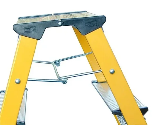 "Aluminum double folding step, blue, 2x2 steps for safety in the home image"