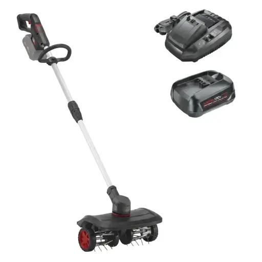 "BOSCH HOME AND GARDEN COMPATIBLE Râteau à gazon sans fil AR 1835 - avec batterie et chargeur image"
