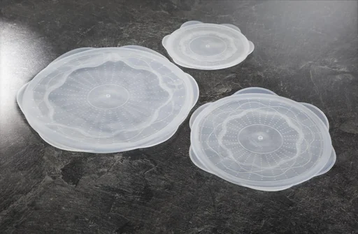 "Silicone cover set, 3-piece, freezer and microwave safe image"