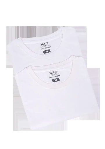 "T-shirts in a double pack, color white, size S image"