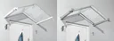 Canopy connecting set, stainless steel look