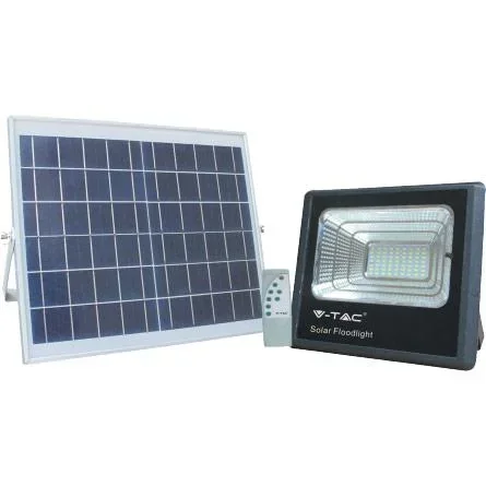 "VT-40W solar spotlight with separate solar panel - 16W - 1050 lumens - 4000K - solar energy image"