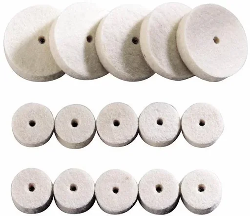 "Wool polishing disc set 15 pcs. image"