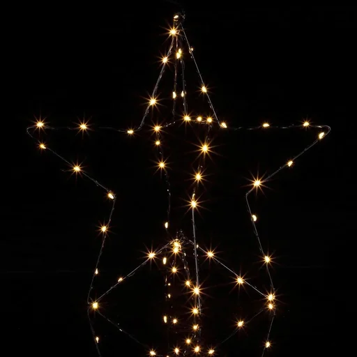 "Christmas lights / Christmas figure - star - shooting star - warm white - 3D effect - LED image"