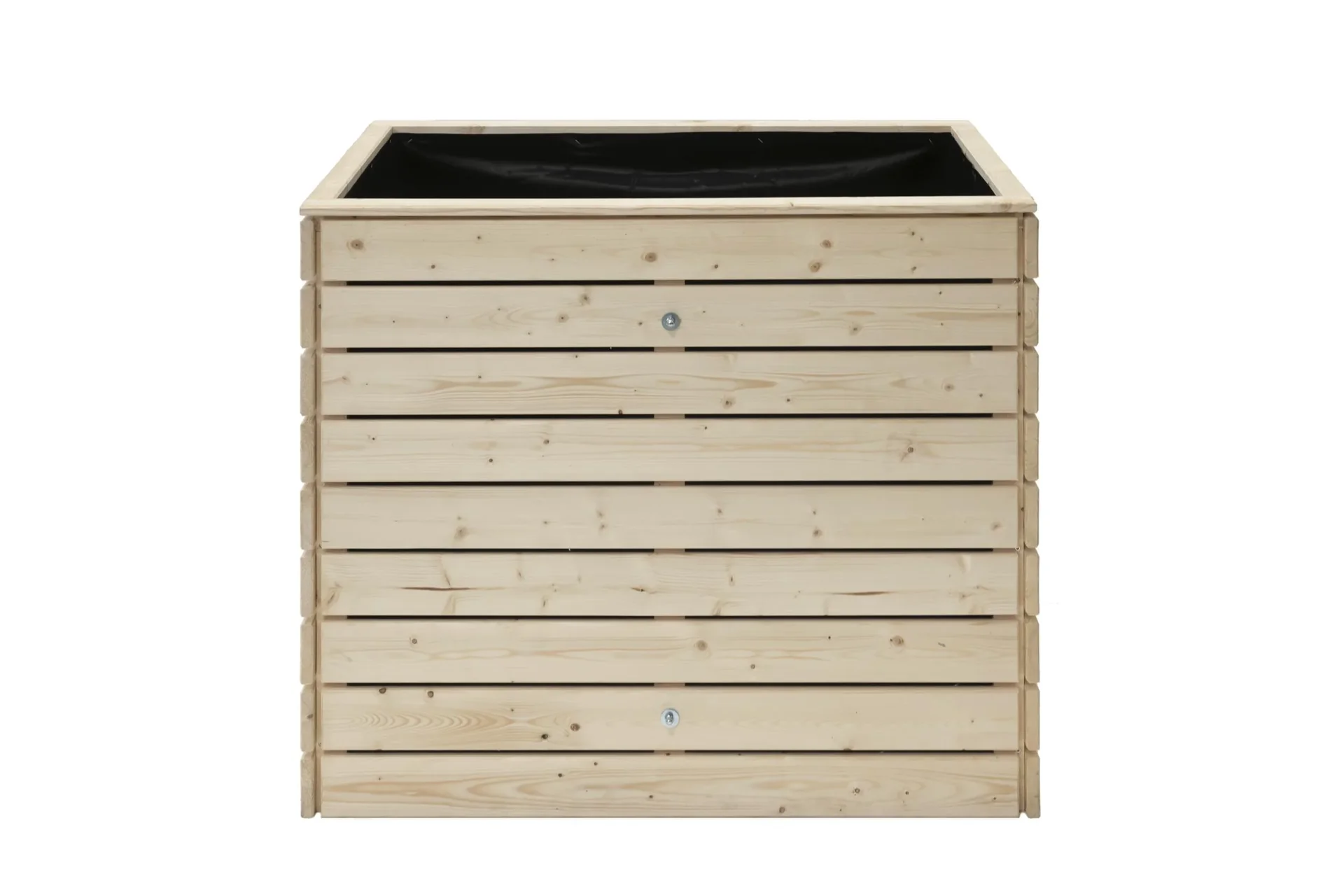 "Carré potager surélevé Asket M, 110×70×90 cm, Naturel – Bois d'épicéa, ménage le dos image"