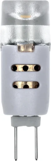 "LED low-voltage pin base lamp with 1.2 watts, G4, 12 volts, warm white image"