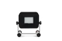 LED battery-powered floodlight with 750 lumens and charging function for smartphones