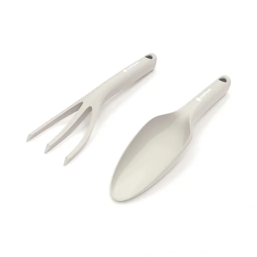 "Garden hand tools set small, beige image"
