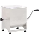 Meat grinder with bowl 44 L stainless steel silver-colored