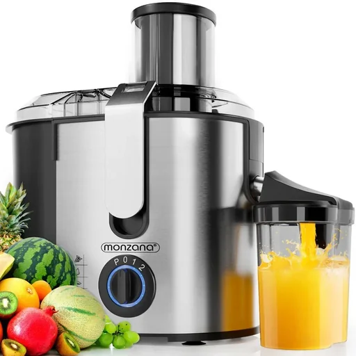 "Juicer - Juicer for fruit & vegetables 1100W - stainless steel - large filling opening image"