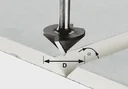 Plasterboard cutter HW D32 / 90 Degree