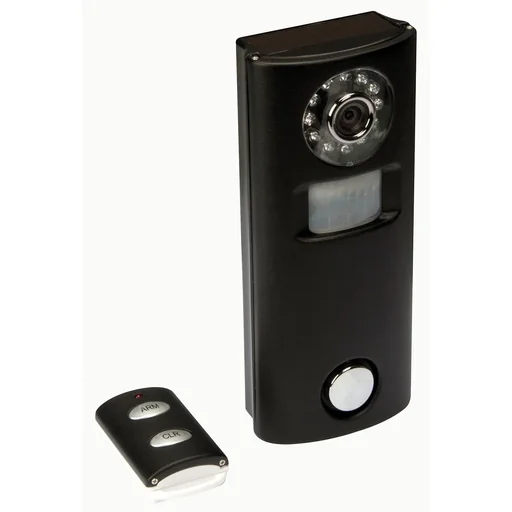 "Pir alarm with camera and radio remote control image"
