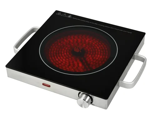 "Glass-ceramic hob in stainless steel, single hob TKG CKP 1001 image"