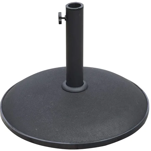 "Parasol base 25kg steel black image"