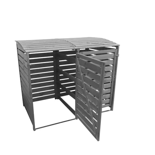"Garbage can box Vario III for 2 tons, grey image"