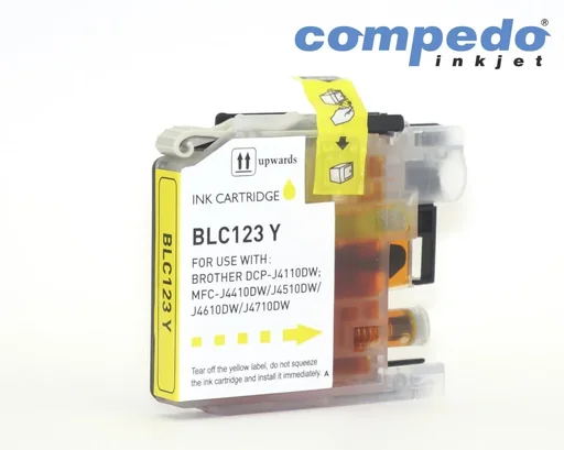 "Printer cartridge for Brother LC123M08 magenta image"