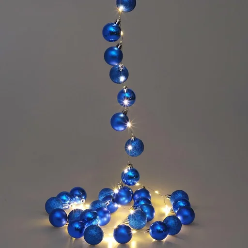 "Christmas lights balls 40-LED - blue - 2m image"