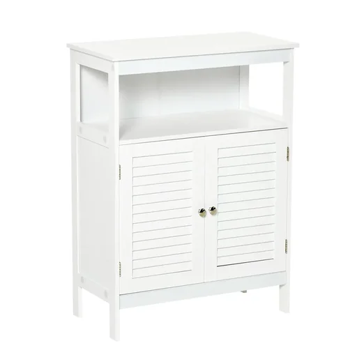 "Bathroom cabinet bathroom furniture bathroom cabinet bedside table kitchen cabinet multi-purpose cabinet wood white MDF 60 x 30 x 81.6 cm image"