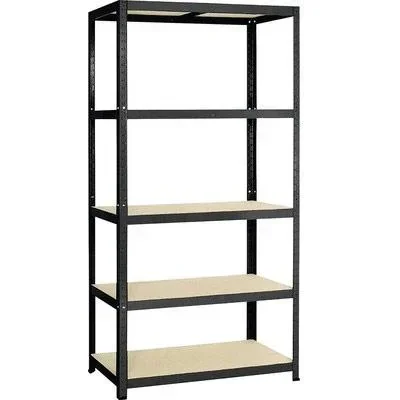 "Storage rack / shelving unit Strong 175 black - 875 kg load capacity - 176x90x45 cm image"