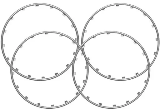 "Rim Ringz rim ring, 15 inches, color silver image"