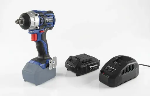 "Impact wrench 18 V Li-ion ASS18BL-4K + battery 18 V Li-Ion 2.0 Ah and charger image"