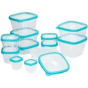 Edco Food Storage Boxes 24 pcs. Turquoise BPA-free