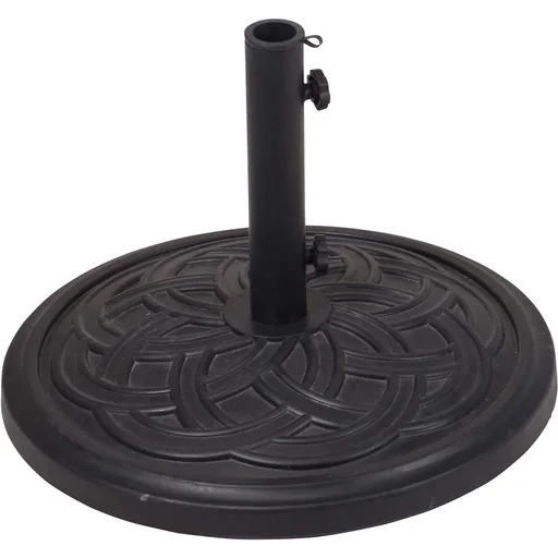 "Pro Garden Parasol Base - Polystone - for parasol poles with a diameter of 30/35/38 mm - Black image"