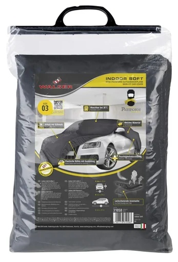 "Car cover indoor soft - size 3 - 381x380x155cm - PES - elastane image"