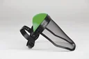 Face shield with metal mesh