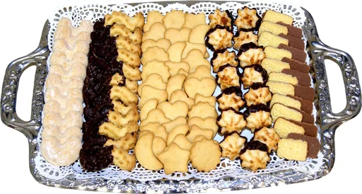 "Biscuit mix, 500g with 5 different delicious Christmas biscuits image"